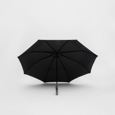 Monogram Print Folding Umbrella in Black | Burberry® Official