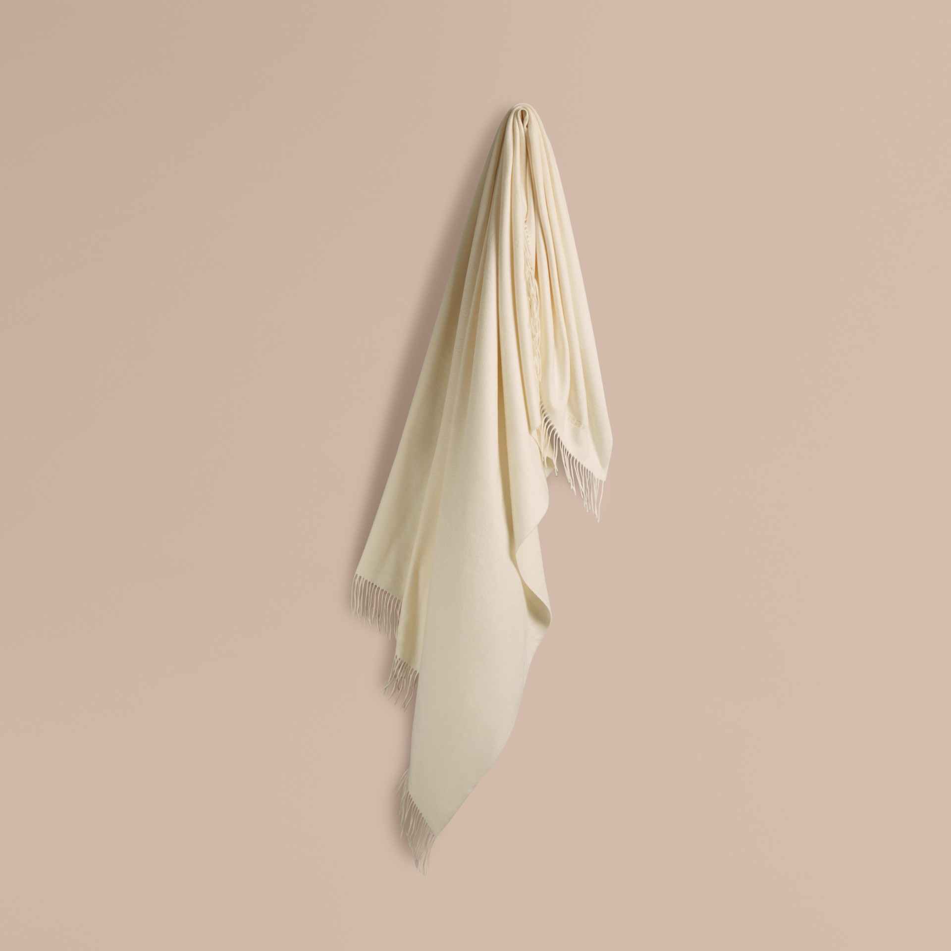 Cashmere Blanket Natural White Burberry