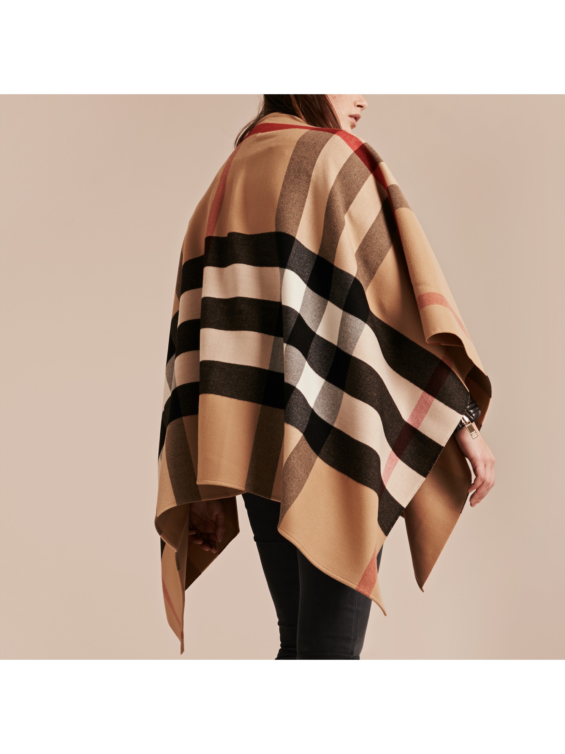 格纹羊毛披肩 产品图片11