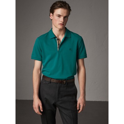 burberry pique polo mens