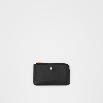 Womens Black Artificial Leather Wallet Key Pouch Coin Case Mini Change Purse