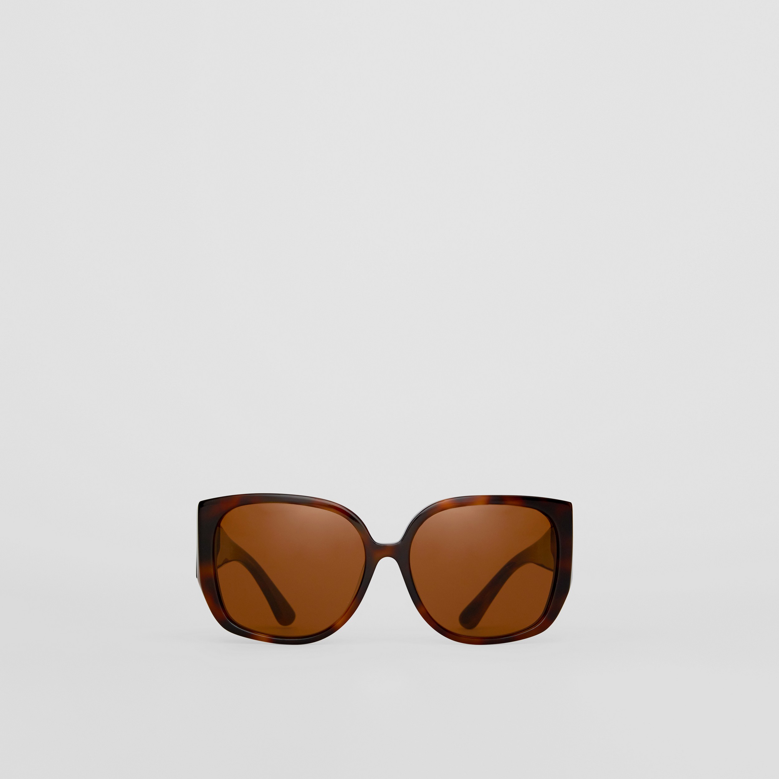 Óculos de sol oversize com armação borboleta (Casco  Tartaruga) - Mulheres | Burberry® oficial - 1