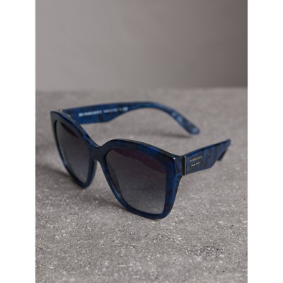Shop Burberry Square Frame Sunglasses 
