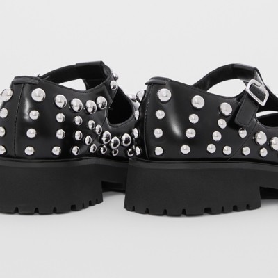 studded t bar shoes