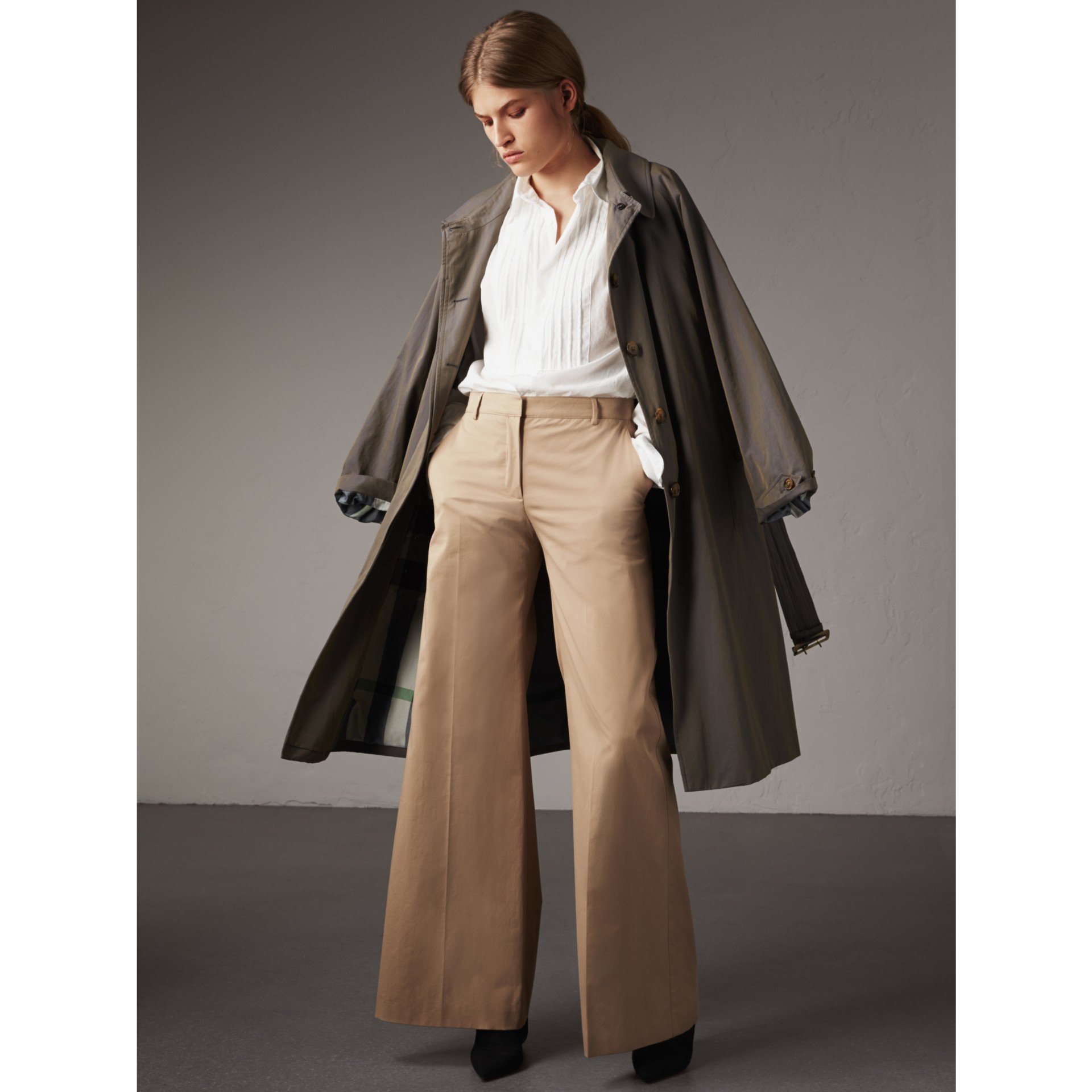 camel wool trousers ladies