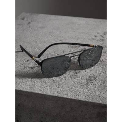 burberry metal sunglasses