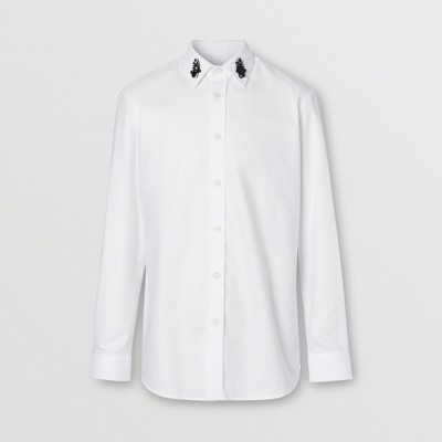 burberry mens white dress shirt