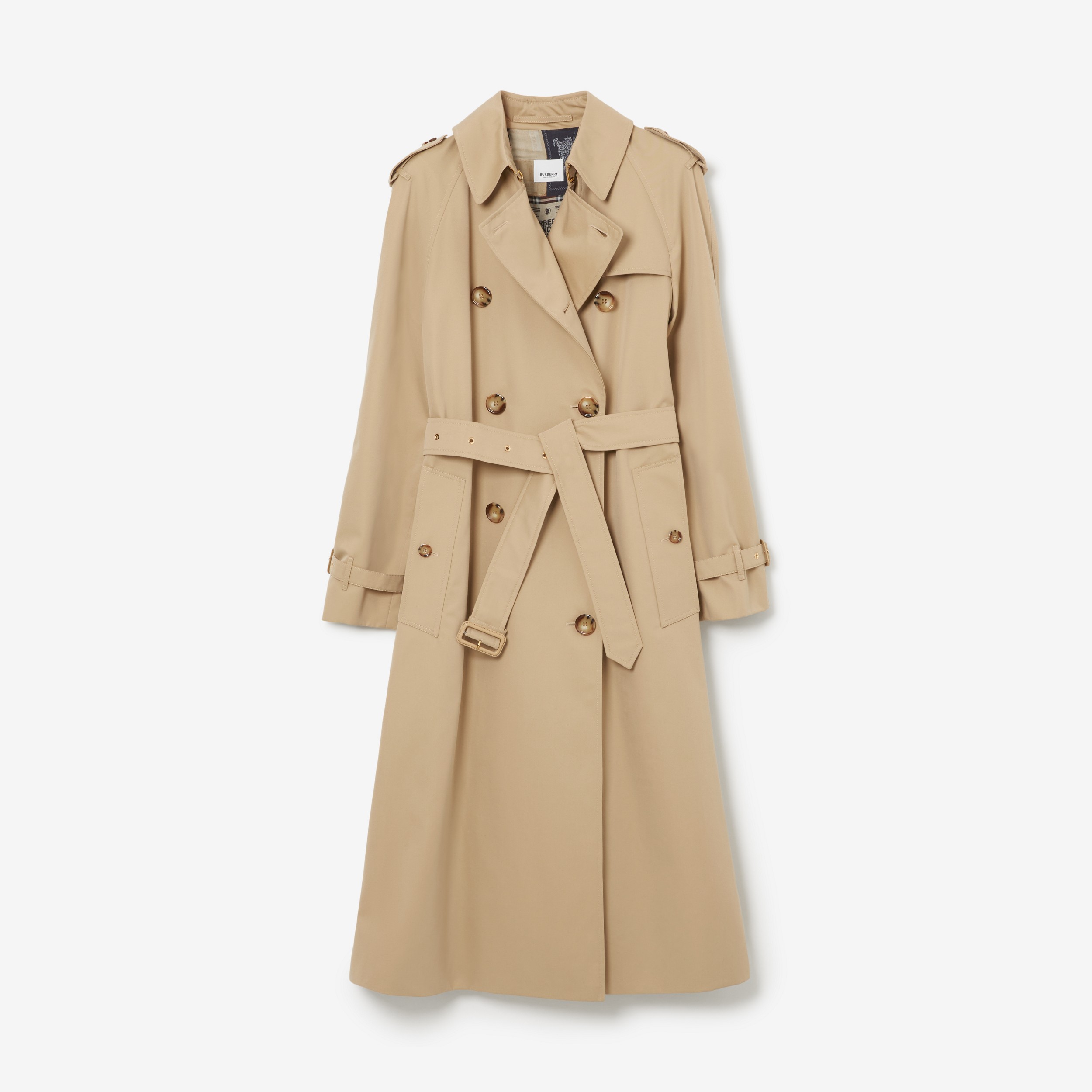 Trench coat Waterloo en algodón de gabardina (Miel) - Mujer | Burberry® oficial - 1