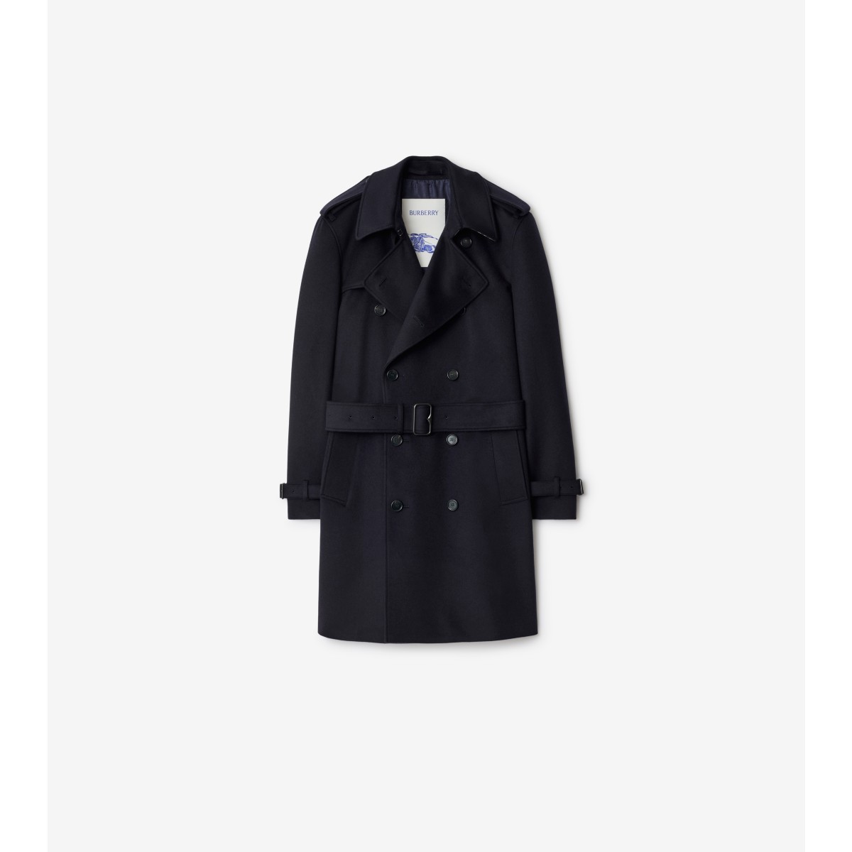  Check Mid-length Cashmere Hastings Trench Coat