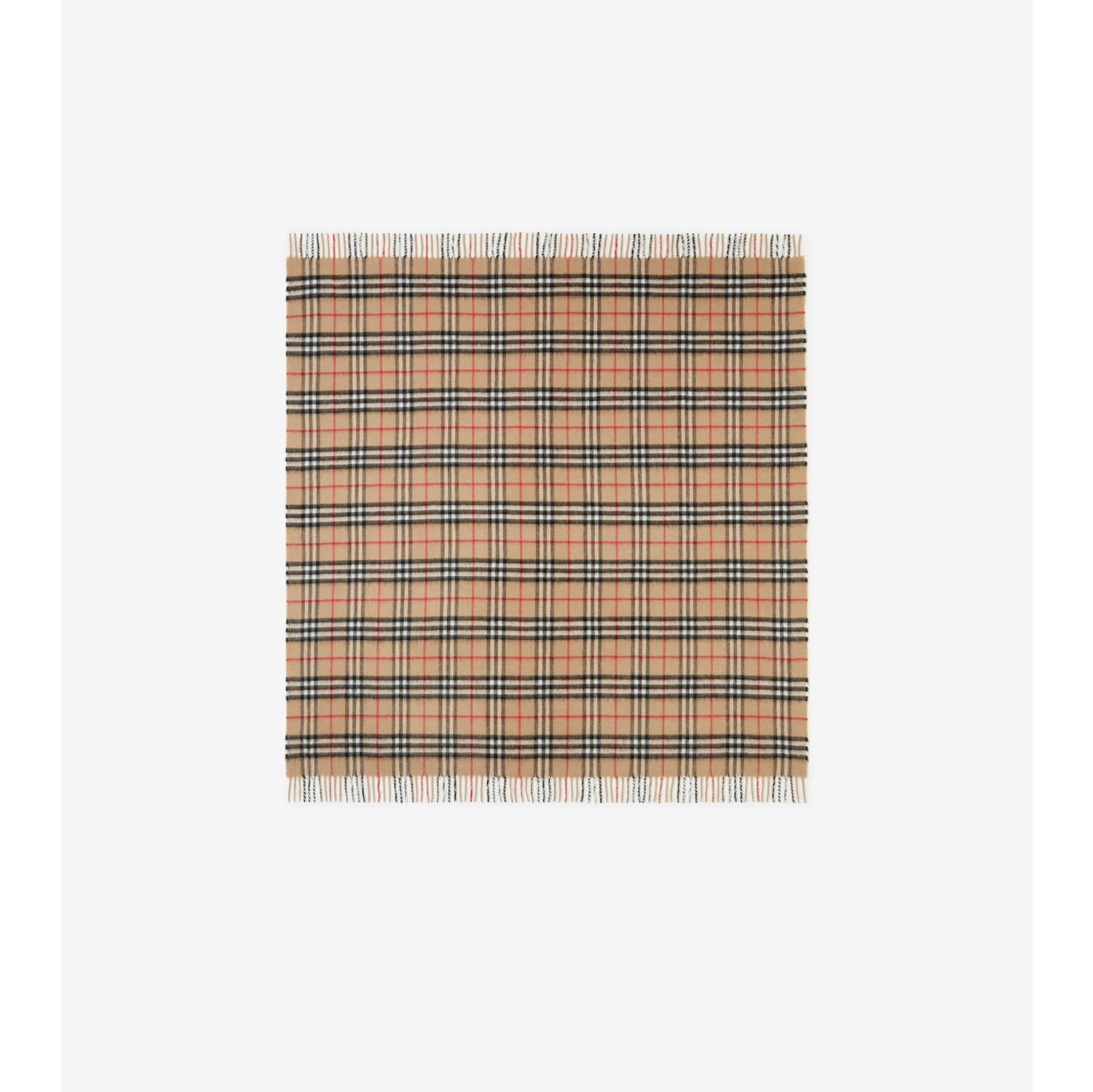 Vintage Check Cashmere Scarf in Beige - Burberry