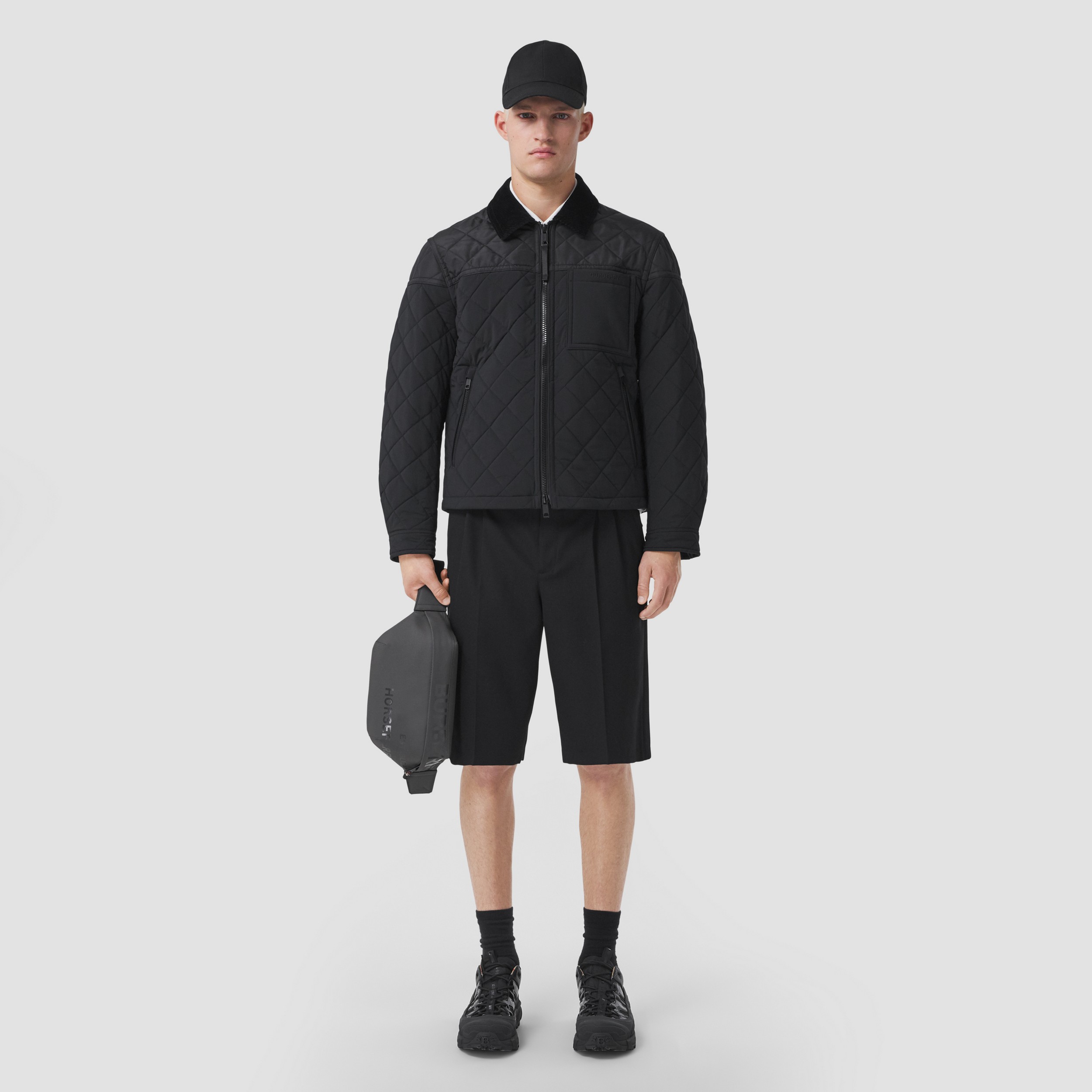 Стеганая куртка Harrington из нейлона (Черный) - Для мужчин | Официальный сайт Burberry® - 1