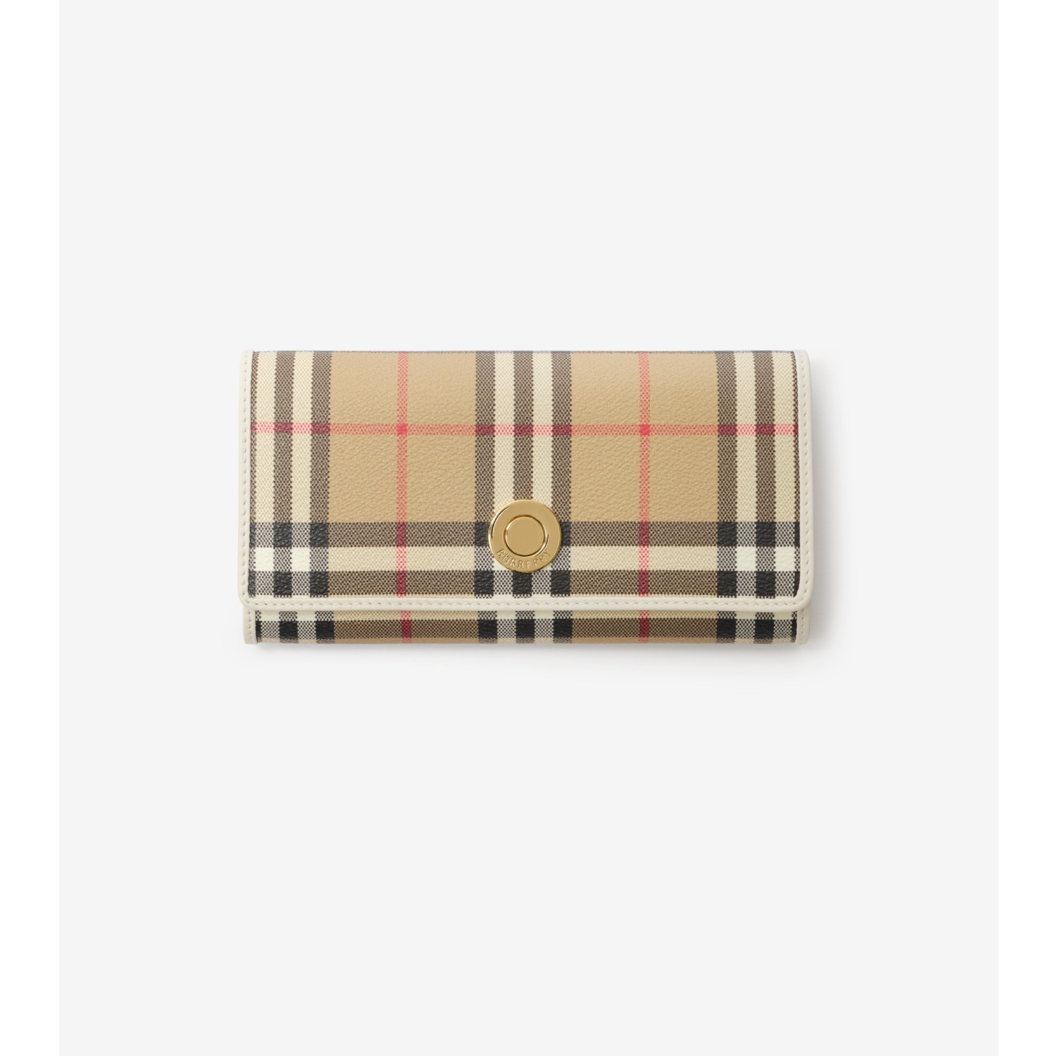 Brieftasche in Check im Kontinentalformat