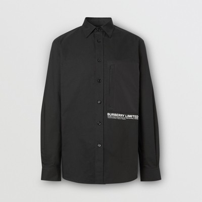 chemise noire burberry