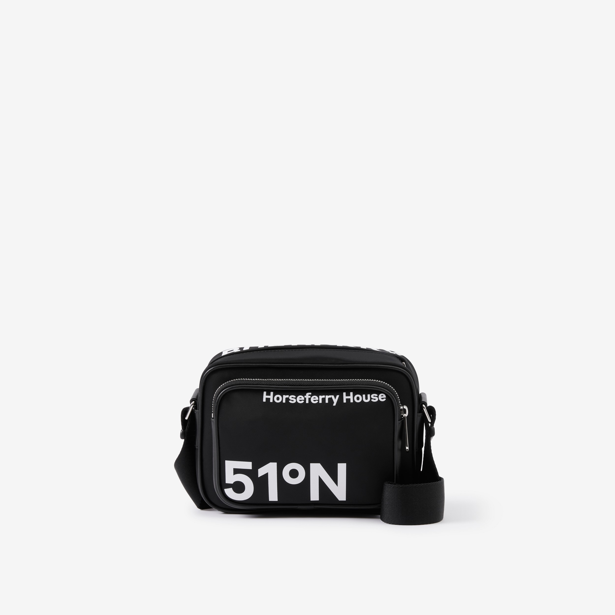 Coordinates Print Nylon Paddy Bag in Black/white - Men | Burberry® Official - 1