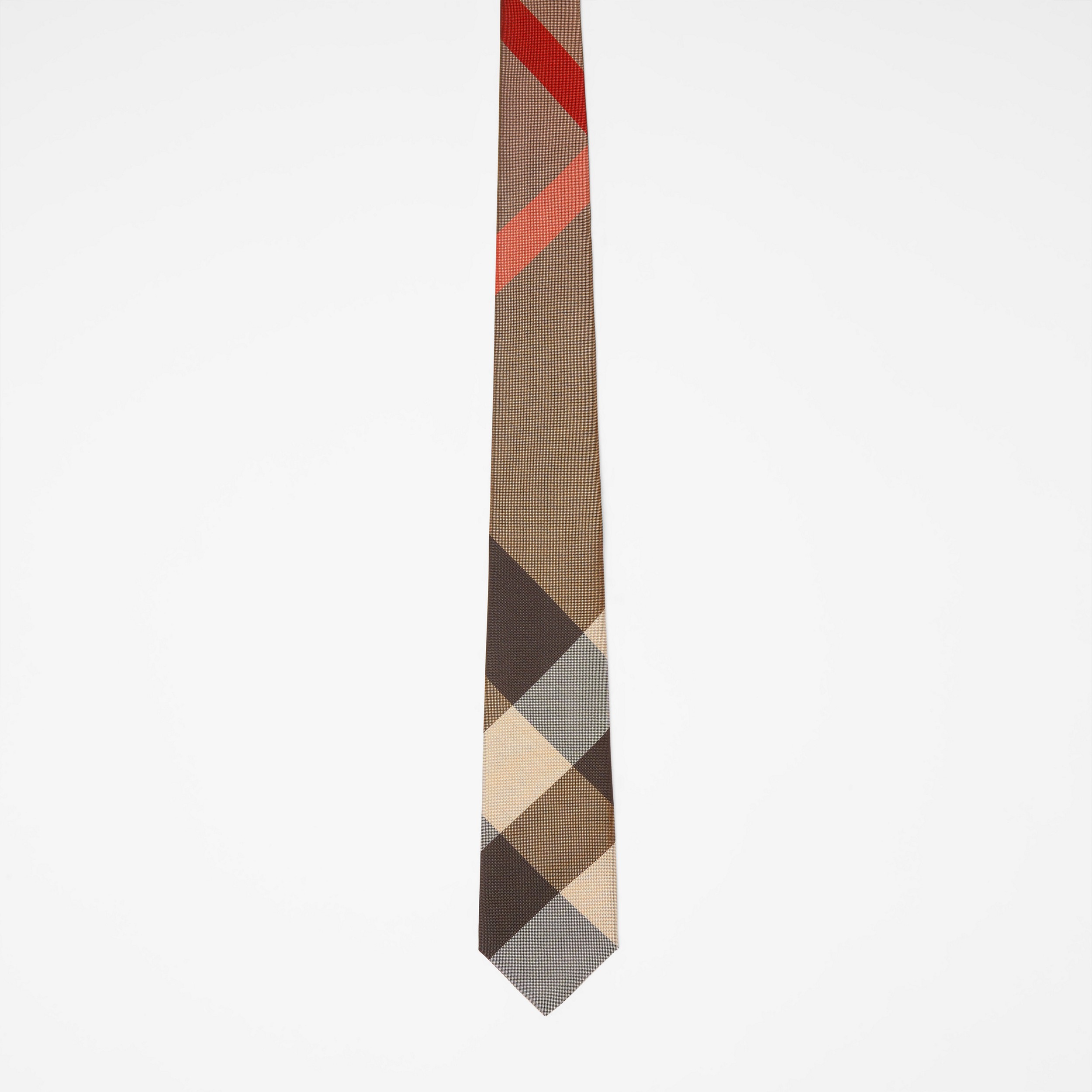 Classic Cut Exaggerated Check Silk Tie in Archive Beige - Men | Burberry® Official - 4