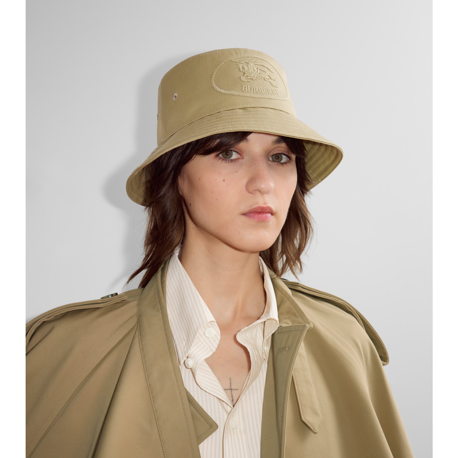 Cappello da pescatore in gabardine con Knight Stamp