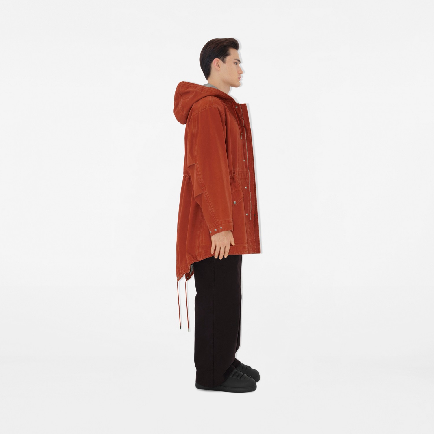 Bonded Cotton Parka in Rust - Men, Nylon, Technical Bonded Cotton Parka in Rust - Men, Nylon, Technical
