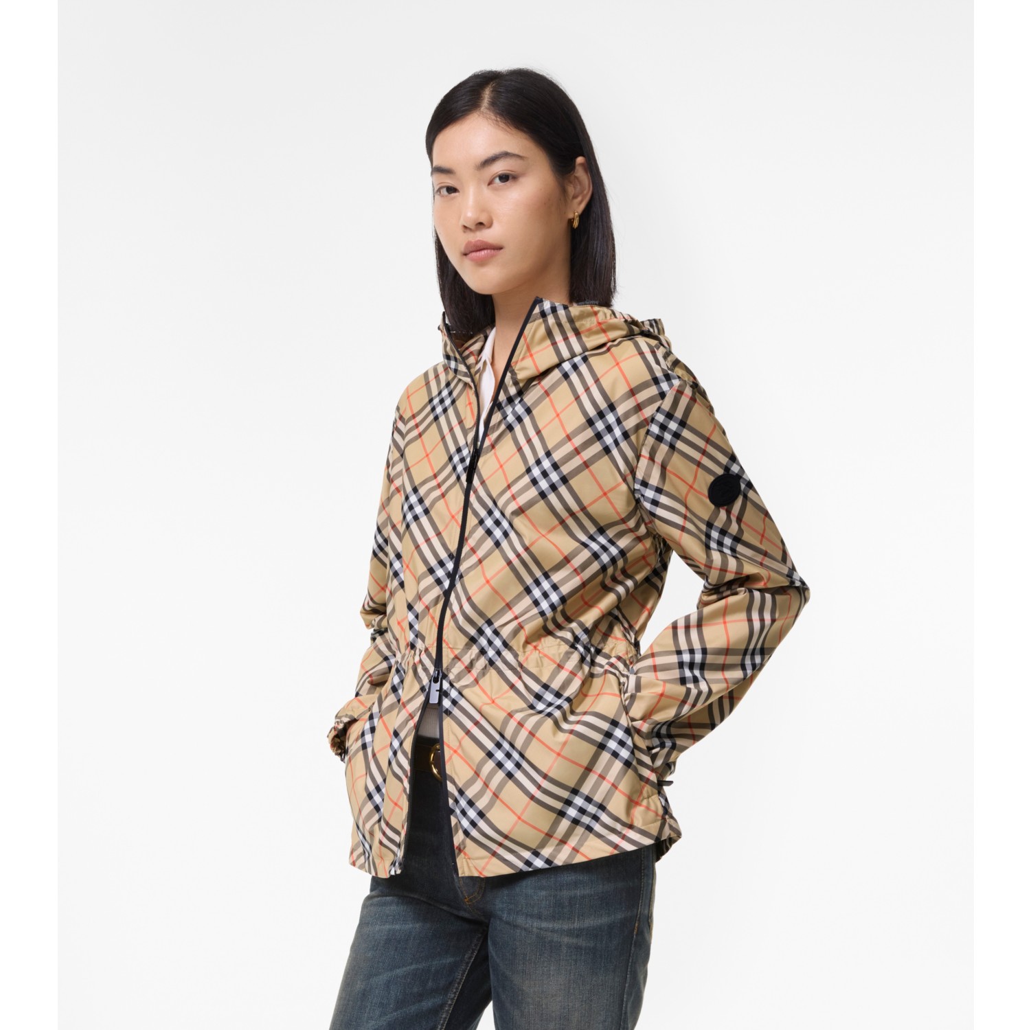 Check Whitstable Hooded Jacket