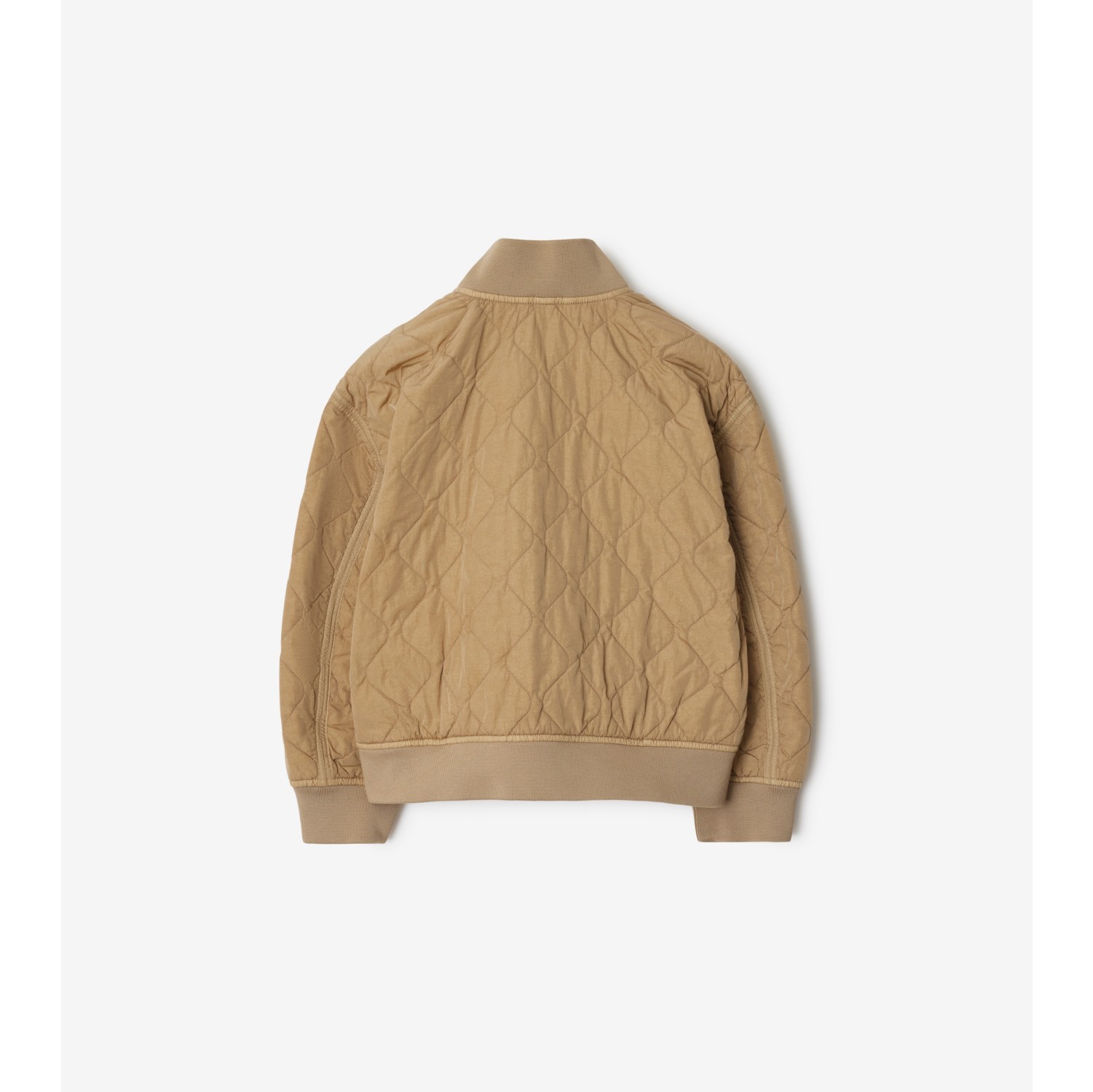 Quilted Nylon Bomber Jacket