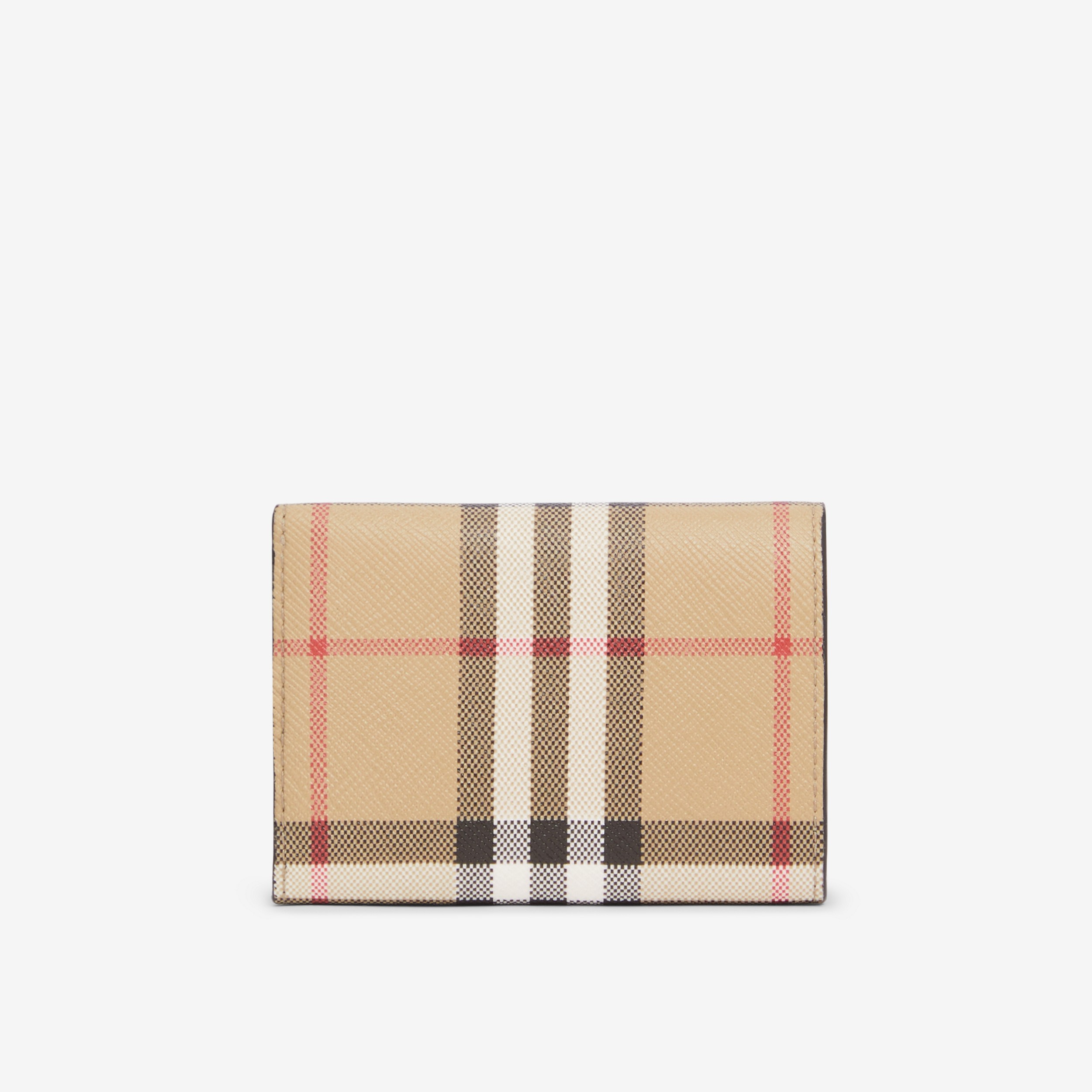 Vintage Check and Leather Folding Wallet in Archive Beige - Men | Burberry® Official - 4
