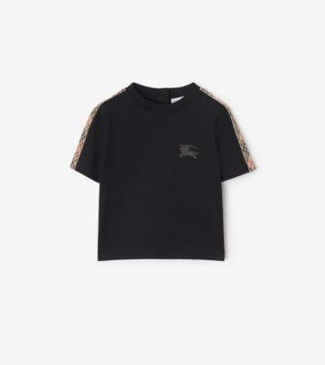Burberry Check Label Cotton Crewneck T-Shirt | Saks Fifth Avenue