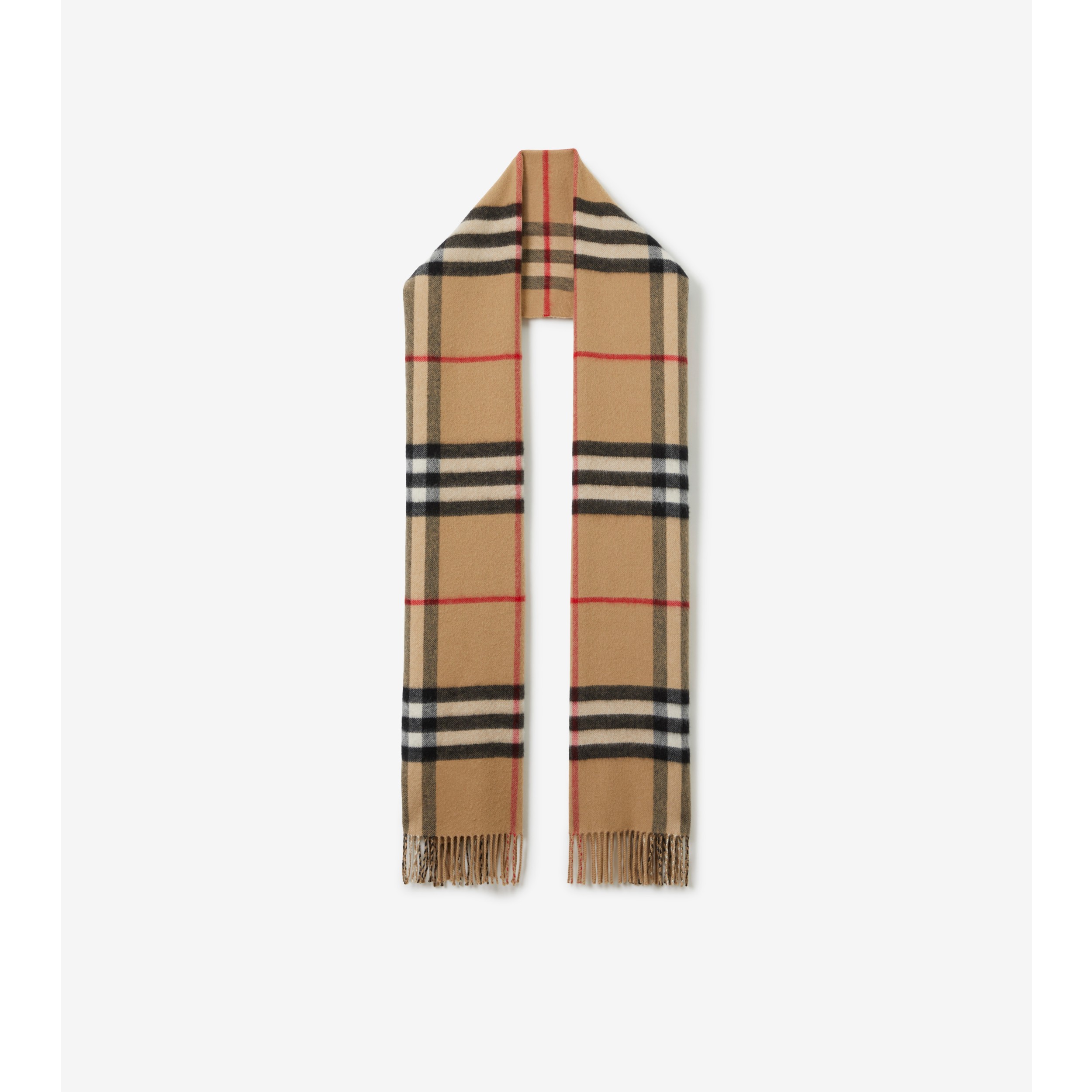 Check Cashmere Reversible in Archive Beige Burberry® Official