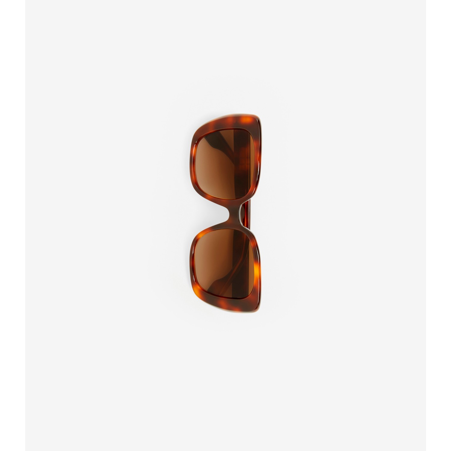 Monogram Motif Oversized Square Frame Lola Sunglasses in Warm Tortoiseshell  - Women | Burberry® Official