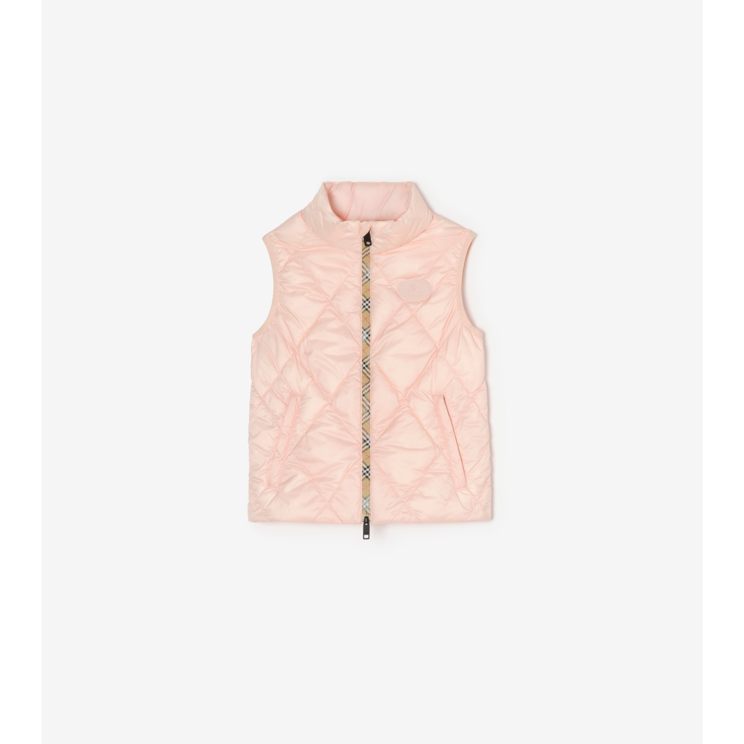 Checker-tape Quilted Nylon Gilet