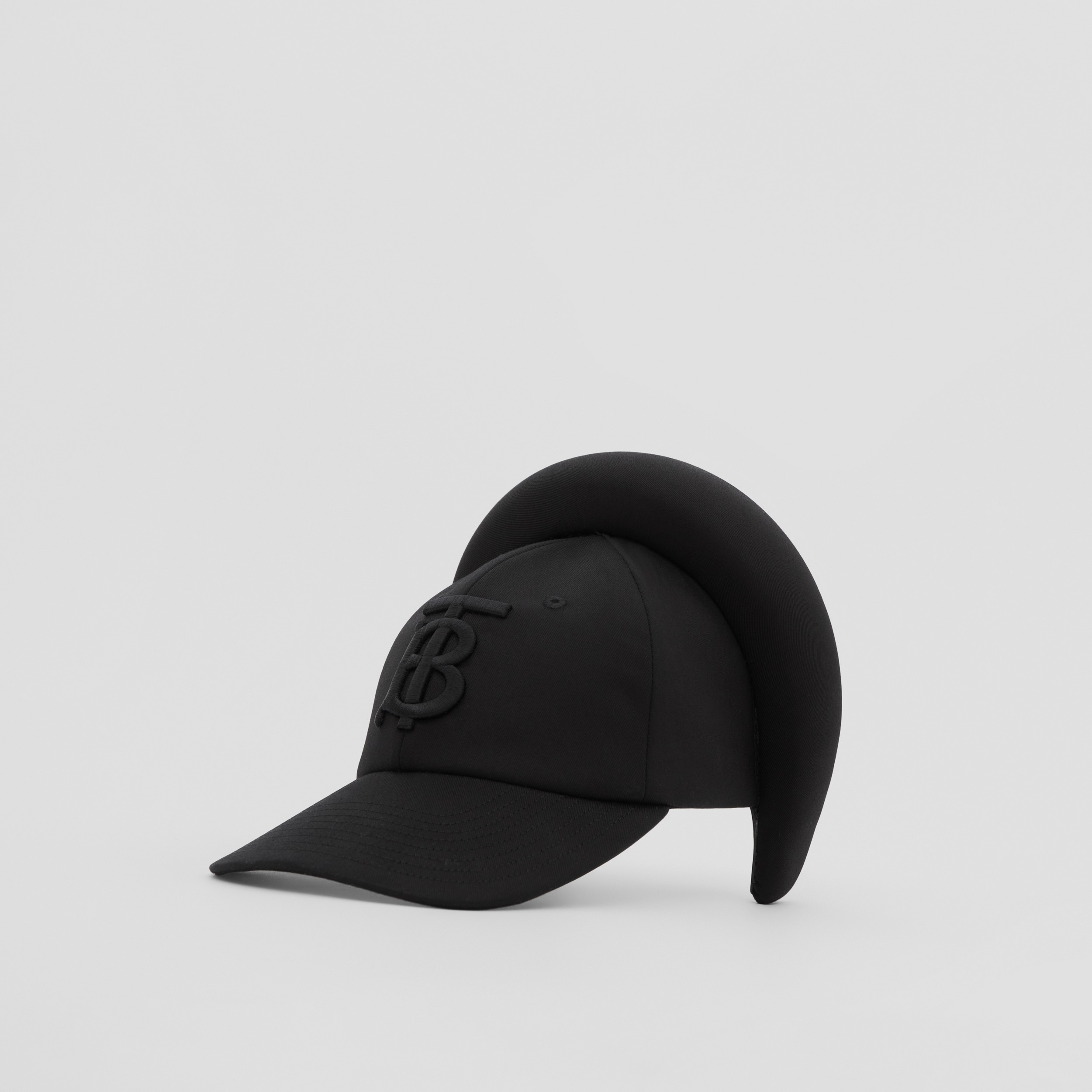 Headband Detail Monogram Motif Reconstructed Cap in Black | Burberry® Official - 4