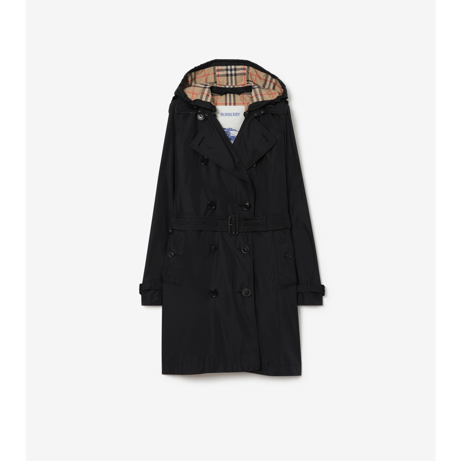 Mid-length Detachable Hood Kensington Trench Coat