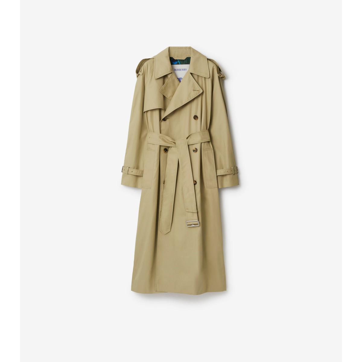 Burberry Long Highgrove Castleford Trench Coat In Hunter