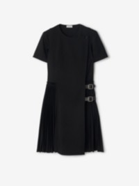 Wool Blend Kilt Dress