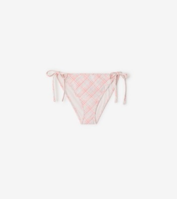 BURBERRY｜ ( check bikini briefs (8100760)) Check Bikini Briefs in Sand - Women, Nylon | Burberry® Official