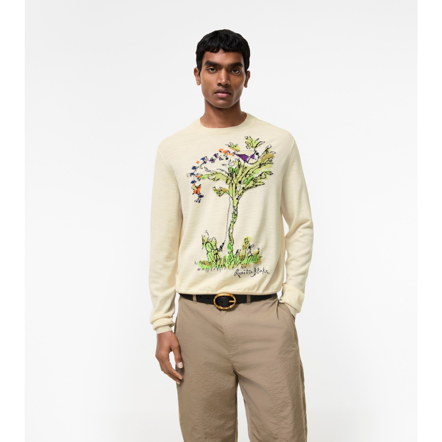Pullover in lana e seta Brave Little Tree