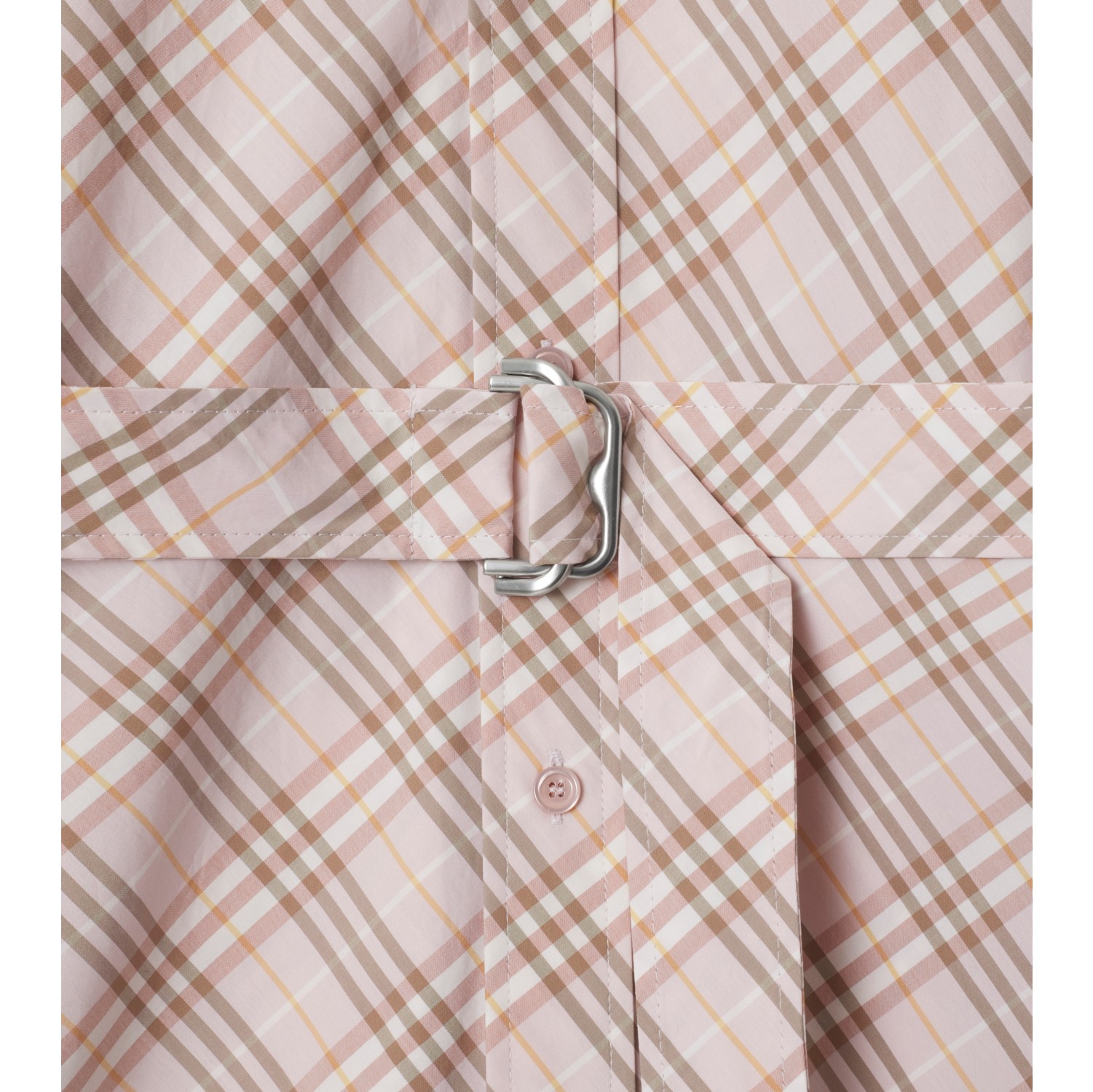 Check Cotton Shirt Dress in Floss - Women | Burberry® Official
