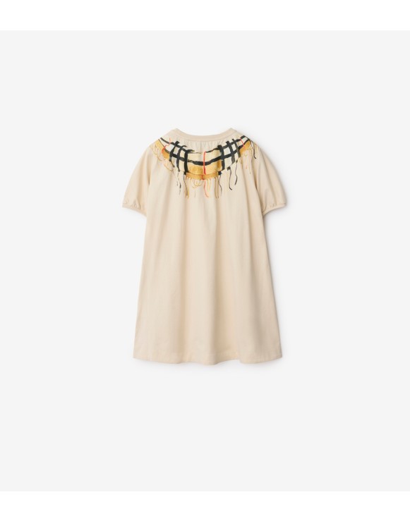 Robe en coton à imprimé écharpe