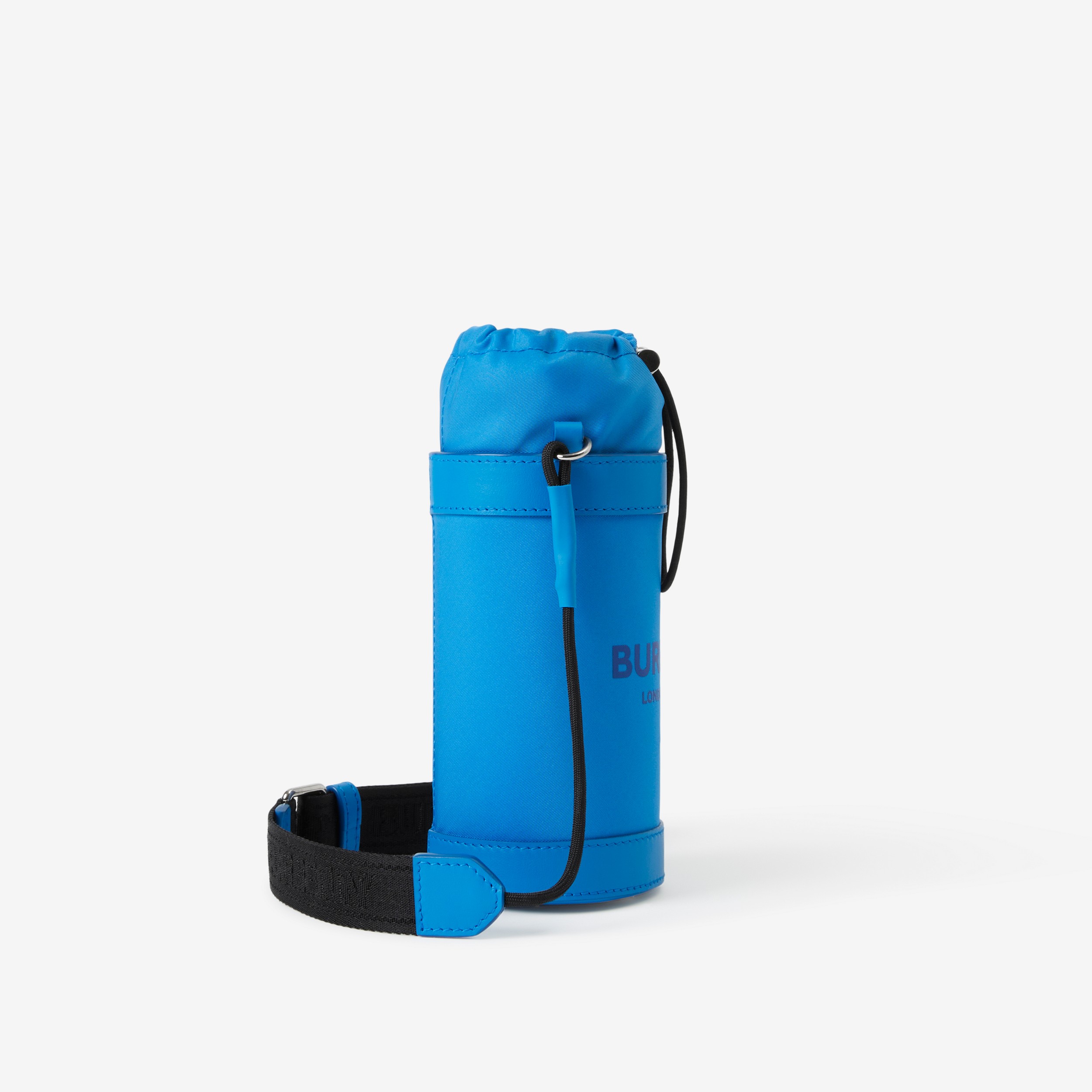 Logo Print Nylon Water Bottle Holder in Bright Cerulean Blue | Burberry® Official - 2