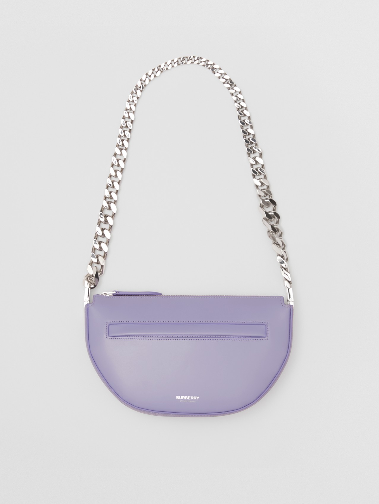 Mini Leather Zip Olympia Bag in Soft Violet
