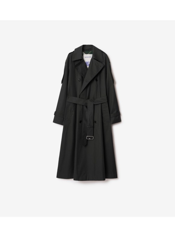 Long Cashmere Blend Kensington Trench Coat in Dark charcoal blue - Women |  Burberry® Official