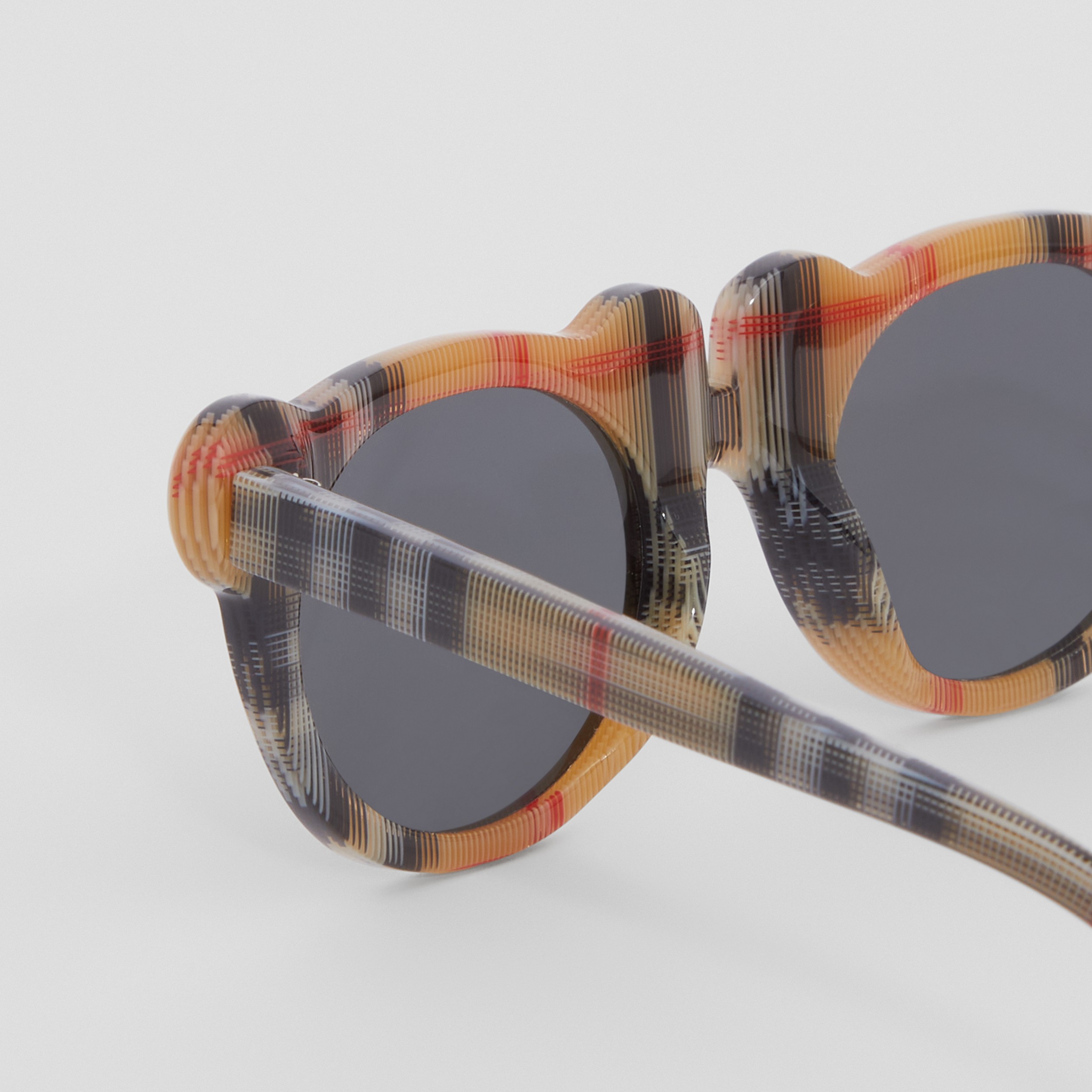 Vintage Check Bio-acetate Teddy Bear Frame Sunglasses in Antique Yellow | Burberry® Official - 2