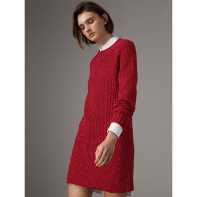 burberry red dress