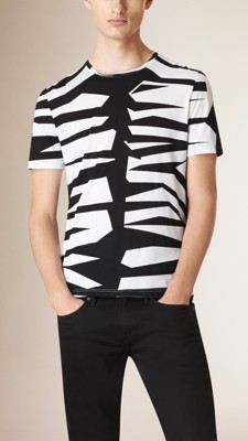 Abstract Animal Print Cotton T-Shirt