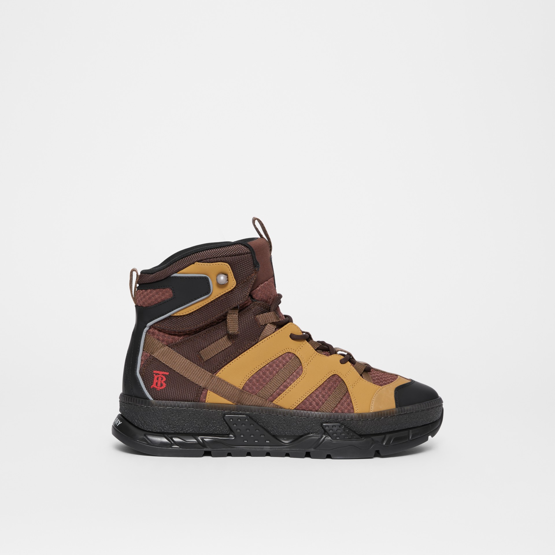 mesh and nubuck union sneakers