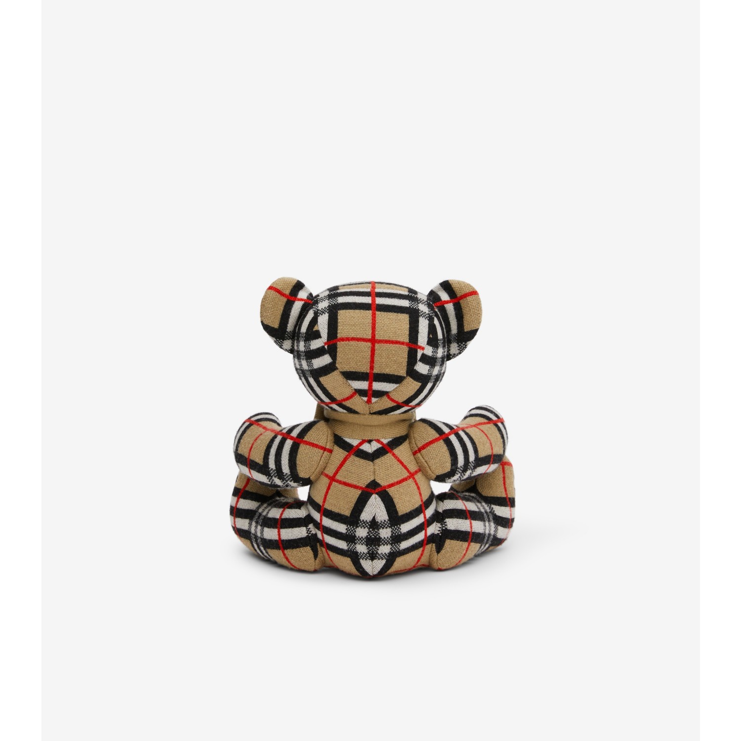 Check Wool Thomas Bear in Archive beige - Children | Burberry® Official