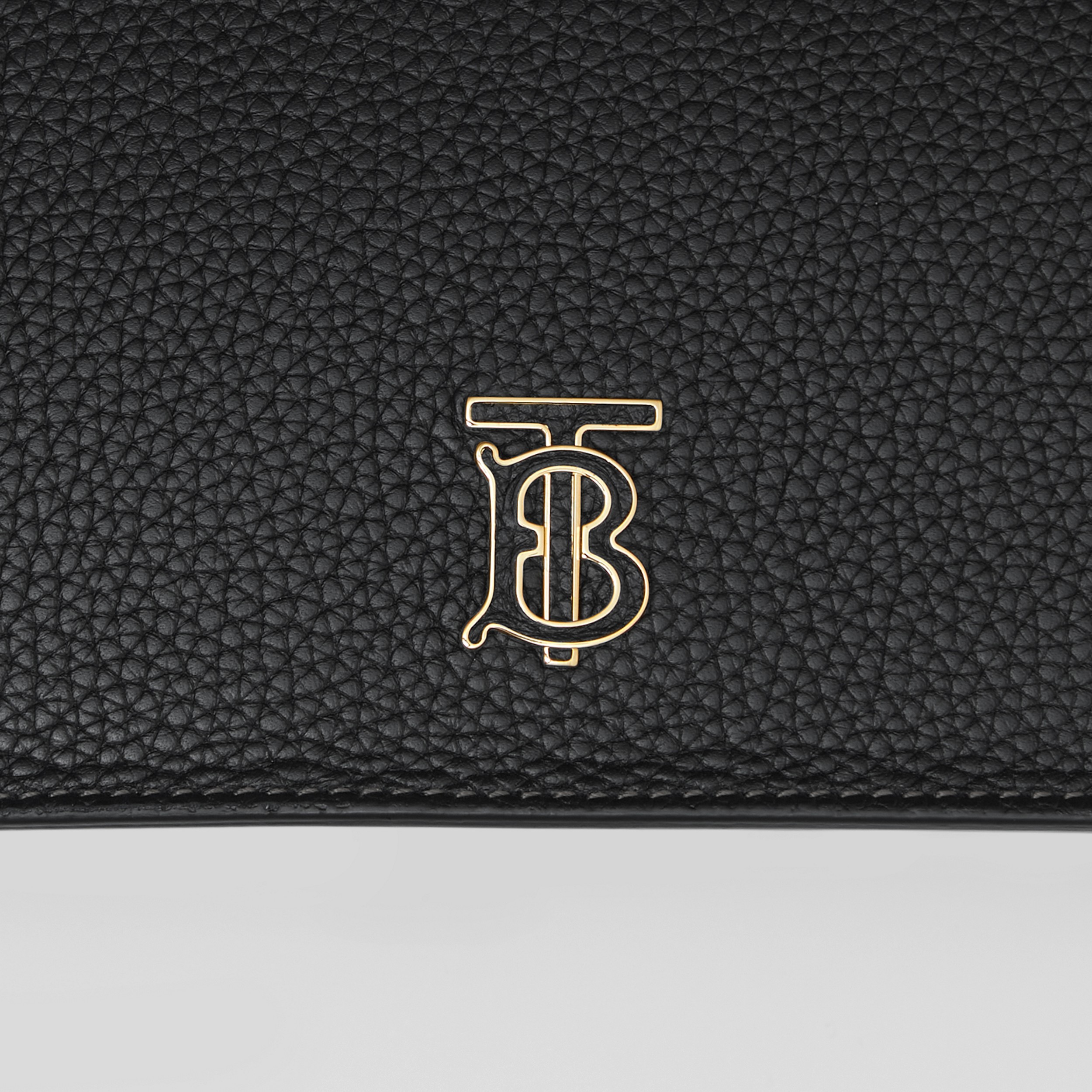Grainy Leather Mini TB Shoulder Pouch in Black - Women | Burberry® Official - 2