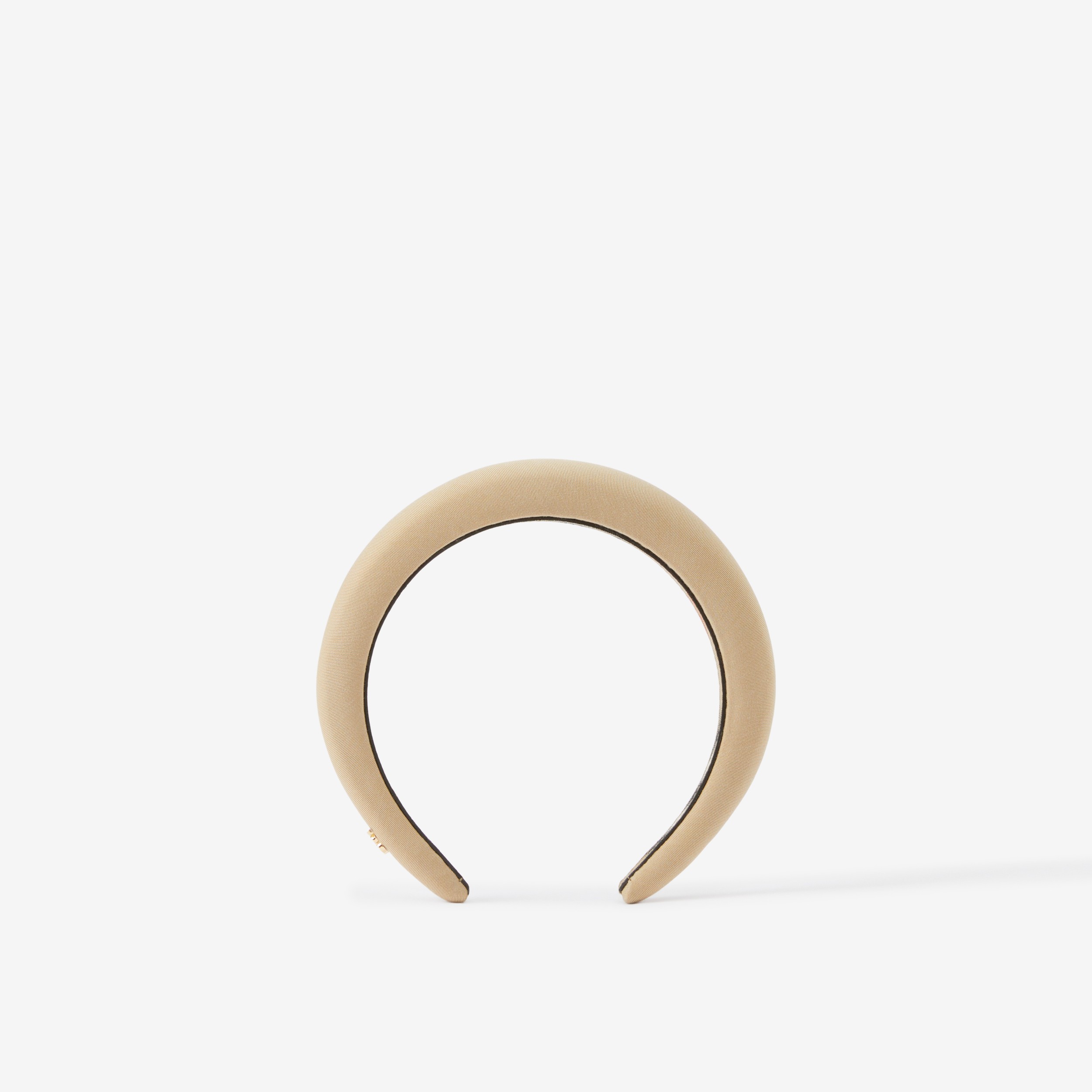 Cerchietto per capelli in gabardine tropicale con monogramma (Miele) - Donna | Sito ufficiale Burberry® - 1