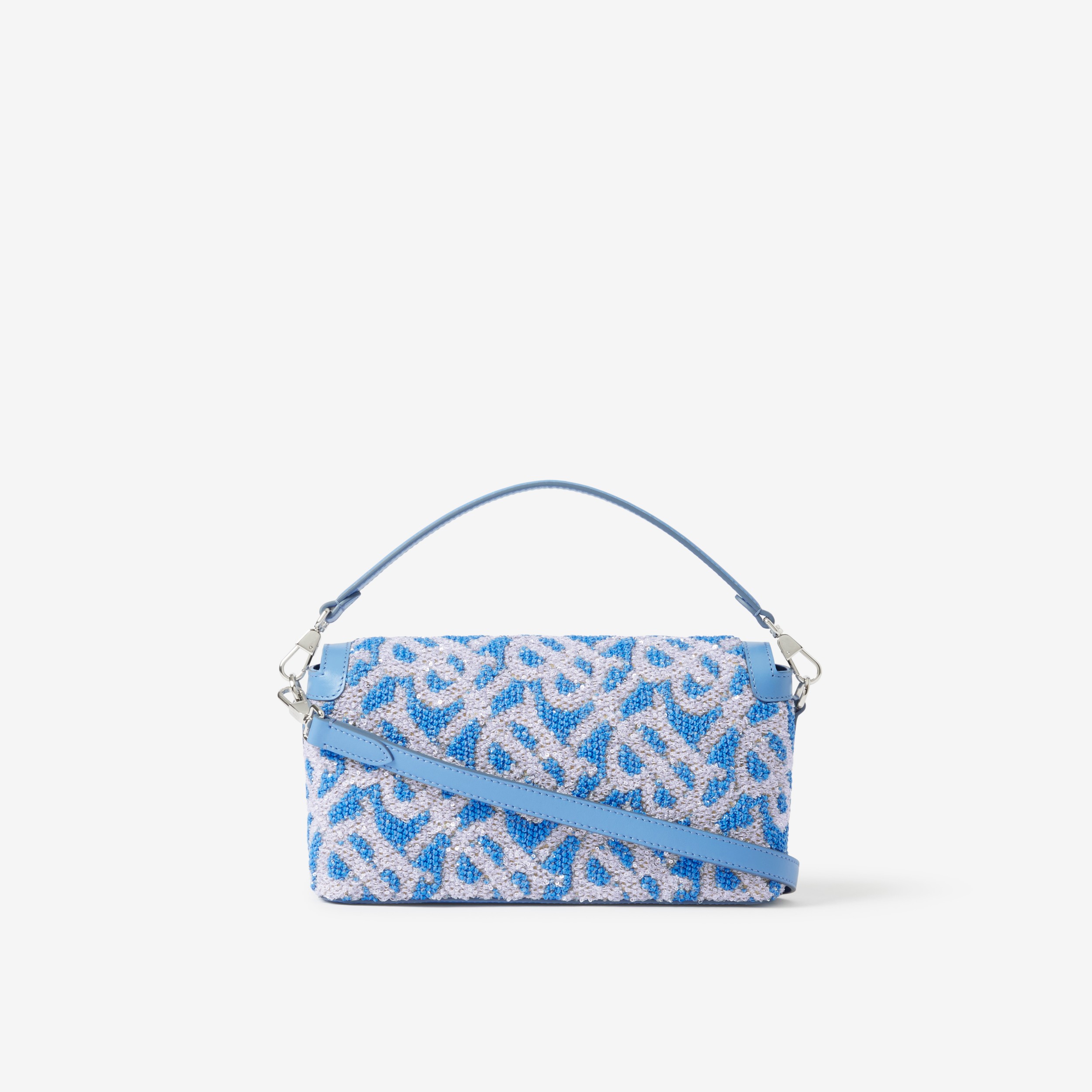 Top Handle Note Bag in Cool Cornflower Blue - Women | Burberry® Official - 3