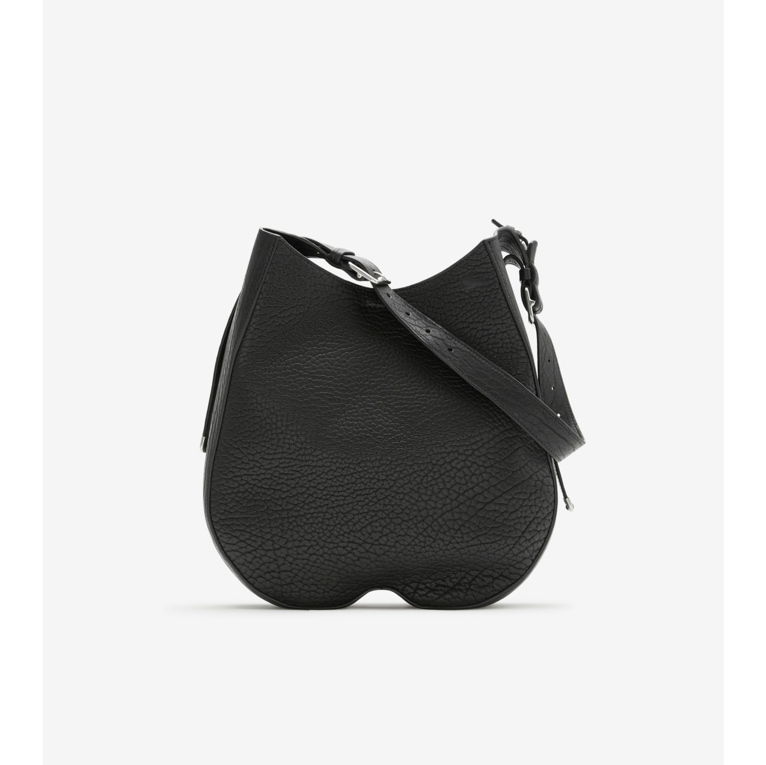 Burberry black leather hobo on sale bag