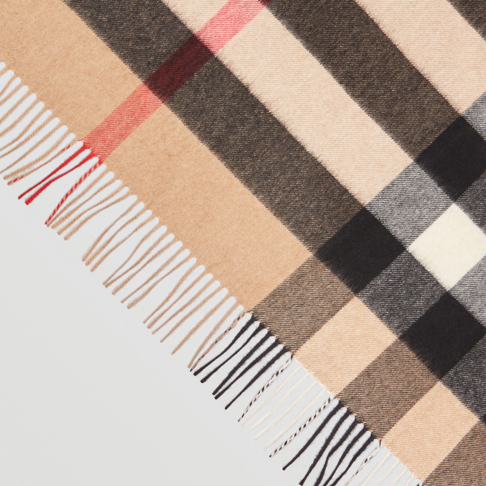 The Burberry Bandana in Check Cashmere in Camel | Burberry Canada