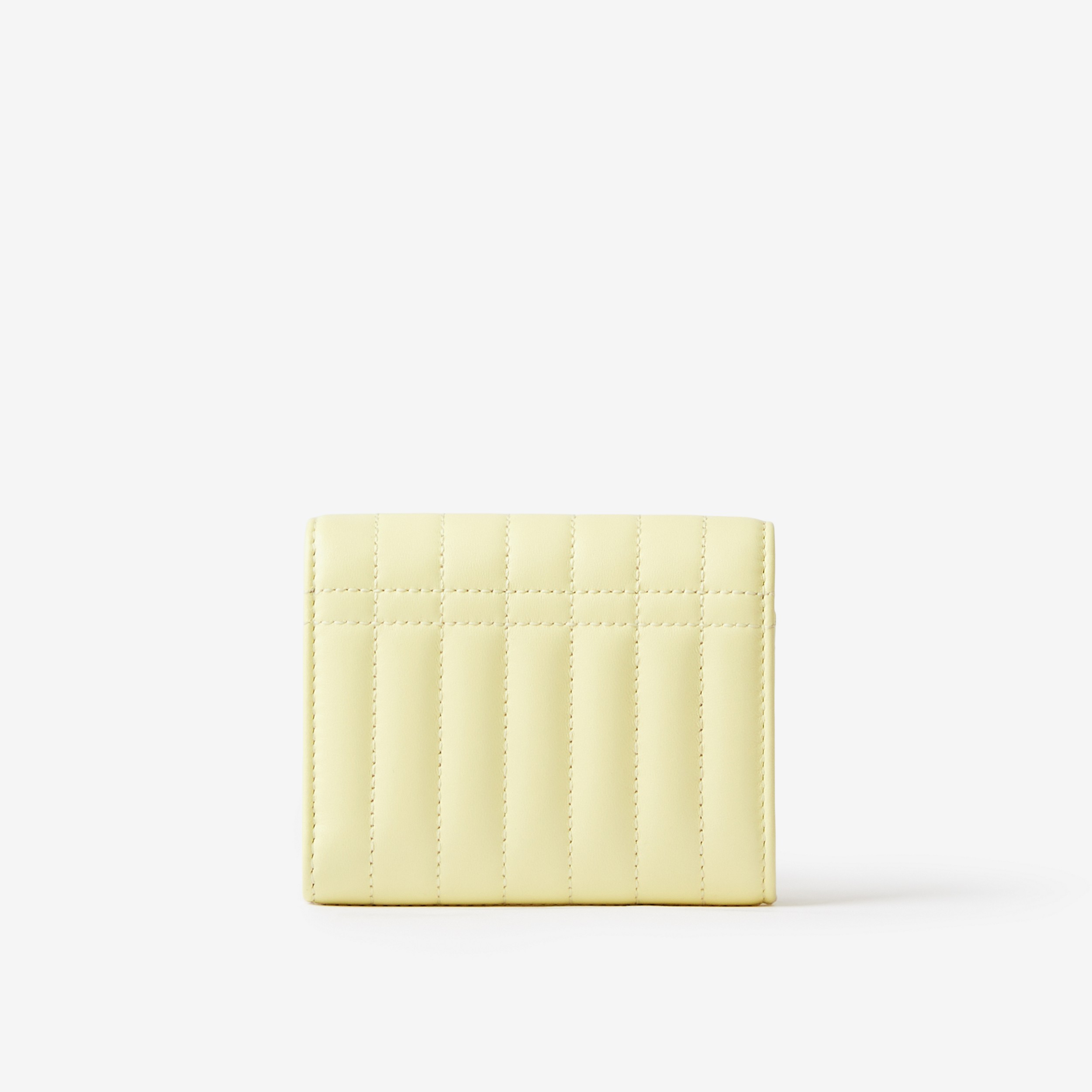 Quilted Leather Small Lola Folding Wallet in Cool Lemon - Women | Burberry® Official - 3